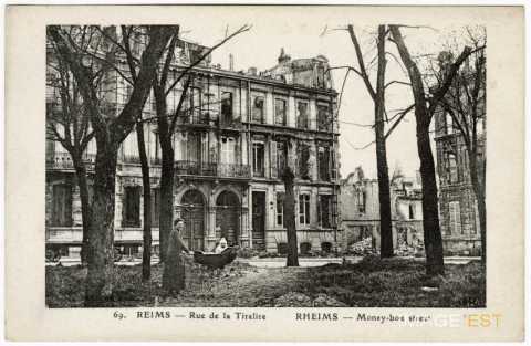 Reims bombardée